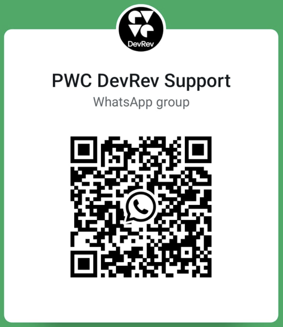 WhatsApp support group QR code